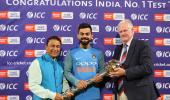 Kohli receives ICC Test Championship mace for 2nd successive year