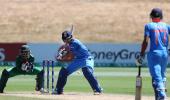 U-19 WC PIX: India thrash Bangladesh, set up semis date with Pak