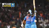 PHOTOS: Karthik six off last ball seals India's T20 tri-series win