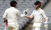 Williamson ton build New Zealand's lead on rain-hit Day 2