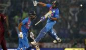 PIX: Record-breaking Rohit powers India to T20I series win