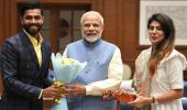 PIX: When Ravindra Jadeja met PM Modi