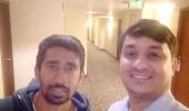 Spotted: Wriddhiman Saha and Shardul Thakur