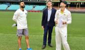 Kohli slammed for wearing shorts at toss in warm-up match