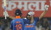 PHOTOS, 1st ODI: Kohli, Rohit pummel West Indies with centuries