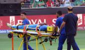 Asia Cup: Pandya stretchered off the field with injury