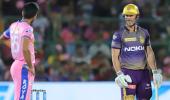 Another IPL bail fail, KKR's Lynn gets lucky