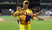 WATCH: Dhoni's fun time with kids...