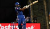 PHOTOS: Pollard's late blast helps MI edge past Punjab