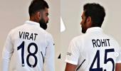 Team India show off their new Test jerseys