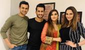 PIX: Shoaib-Sania host newly wed Ali-Arzoo