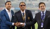 PIX: Laxman inaugurates 'Mohammad Azharuddin stand'