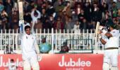 Pakistan's Abid, Azam hit tons to brighten drawn Test