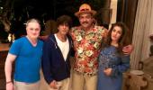 Ravi Shastri enjoys night out with SRK, Raveena Tandon