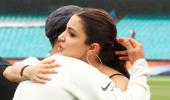 PIX; India celebrate with fans, family after historic Test series win