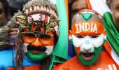 PICS: India-Pak fans add revelry to famed rivalry