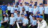 Cricket is a great teacher, Kohli tells school kids