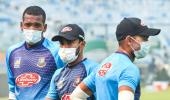 B'desh players continue to train with masks