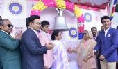 PIX: Mamata, Hasina inaugurate historic pink ball Test