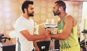 Dhawan talks to himself? Check out Rohit's video