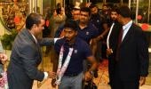 PIX: SL cricketers leave for Pak despite concerns