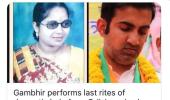 Gambhir performs last rites of domestic help