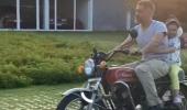 SEE: Dhoni takes Ziva for a bike ride