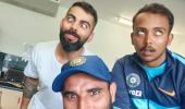 'Sundar dost': Kohli goofs around with Shaw, Shami