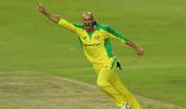 PIX: Agar hat-trick helps Australia rout SA in 1st T20