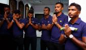 PHOTOS: Sri Lanka touch down in Guwahati ahead of T20s