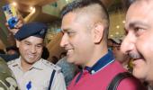 SEE: Dhoni receives a rousing welcome in Chennai