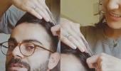 SEE: Kohli gets a haircut from Anushka in quarantine