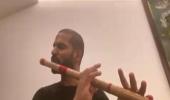 Lockdown files: Dhawan shows fans flute-playing skills