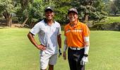 SEE: Sachin, Lara tee off on the golf course