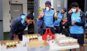 Team India celebrates Saini's birthday