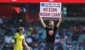 Couple of Adani protestors disrupt 1st ODI