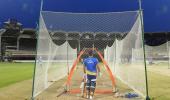 Dhoni brings match intensity in the nets