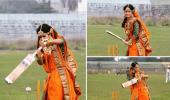 PIX: When you love cricket so much...