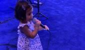 SEE: Rohit's daughter takes over the mic