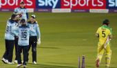 2nd ODI: England win after dramatic Australia collapse