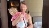 Buttler's adorable workout with daughter