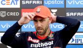 Glenn Maxwell at home with RCB