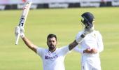 PIX: Rahul's unbeaten ton gives India good start in SA