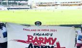 PIX: England's Barmy Army enjoys day out at Chepauk