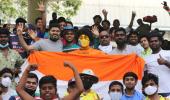 PIX: Cricket fans back in the stands in India