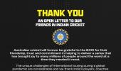 CA thanks BCCI for 'sacrifices to make tour a success'