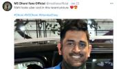 Seen Dhoni's new look?