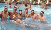 Dhawan and his boys chill in Sri Lanka