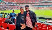 Bumrah-Sanjana watch Euro semis at Wembley