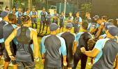 Dhawan-led India's first practice session under lights